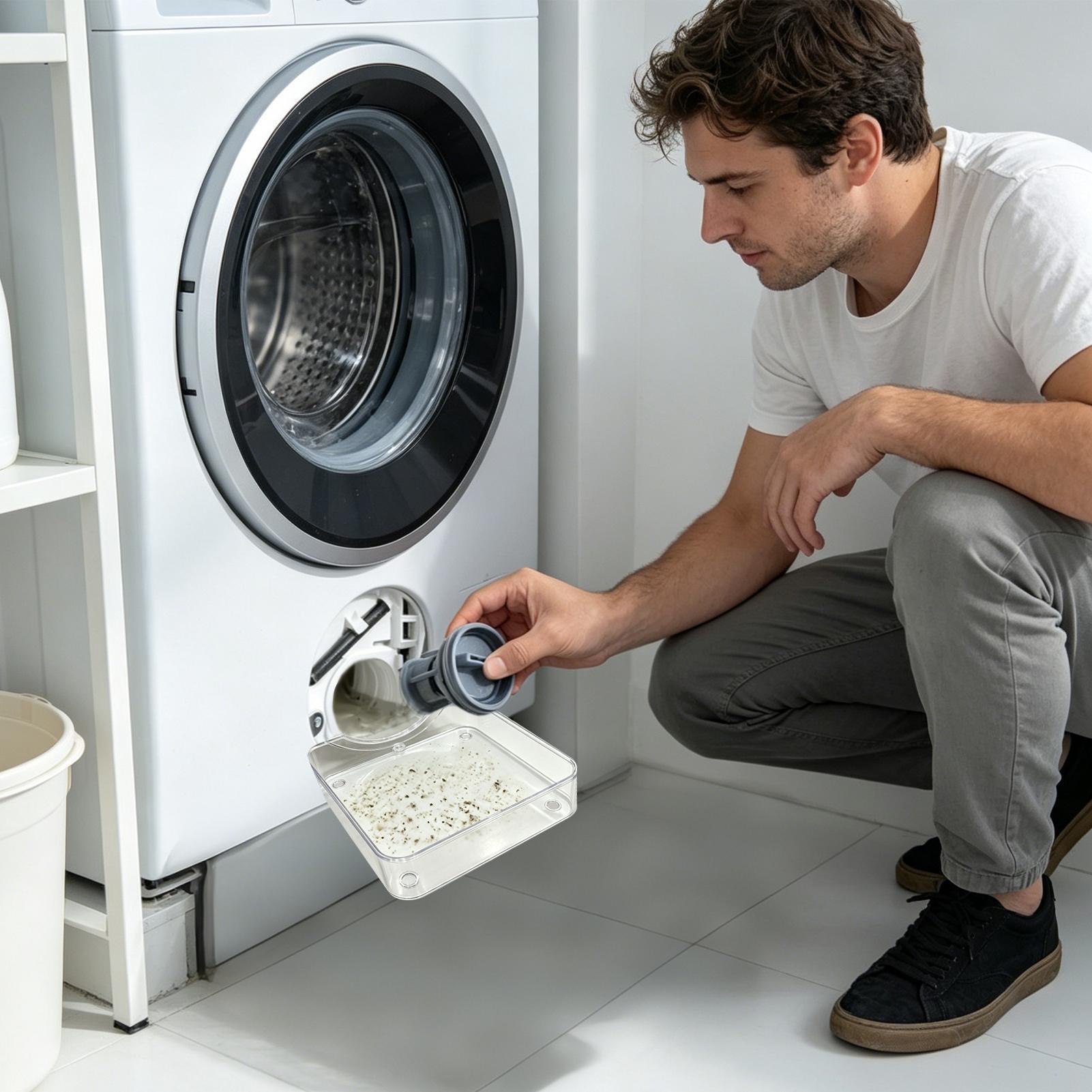 Laundry - Auffangbehälter für Waschmaschinen, wasserdichte Auffangschale, Flusenfilter