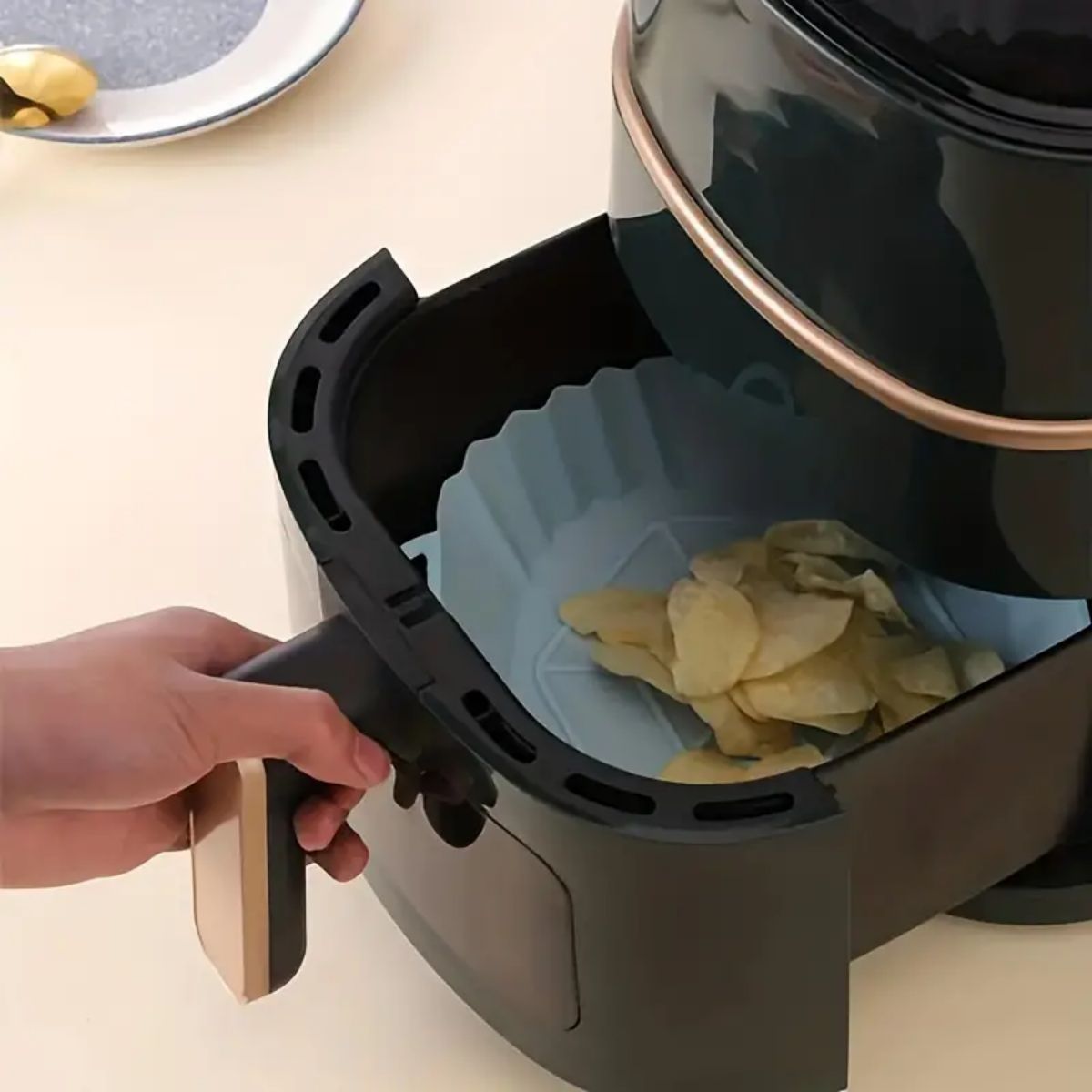 Wiederverwendbarer Silikon-Top – Air Fryer Silicone Pot Liner Bewertung und Preis