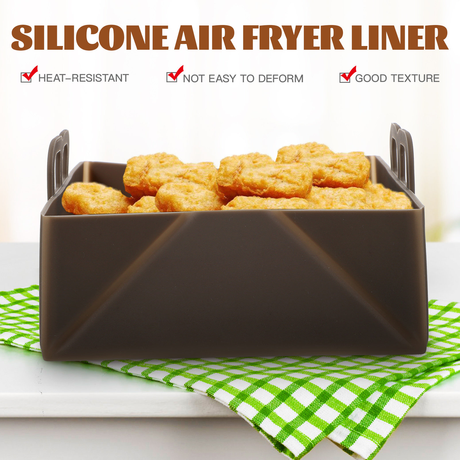 Wiederverwendbare Antihaft-Sil – Air Fryer Silicone Pot Liner Bewertung und Preis